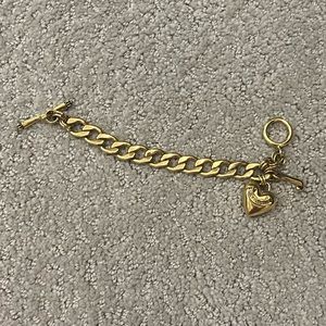 Juicy Couture gold Charm Bracelet